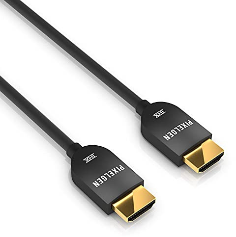 Pixelgen Cable HDMI, cable HDMI 4K de 18 Gbps de alta velocidad con Ethernet, certificación THX, 2,00 m, gris oscuro