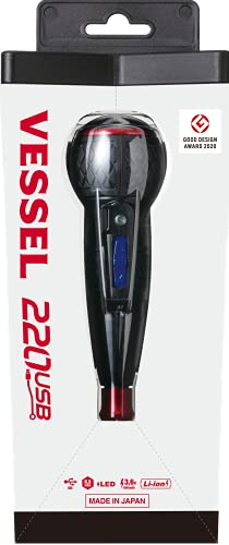 VESSEL 220USB-1F Electric Screwdriver, Black