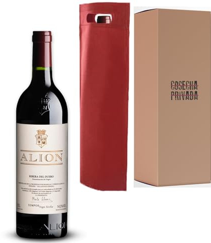 Alion - Envío 24H - Botella para Regalo Vino - Vega Sicilia - Vino Tinto - Ribera del Duero - Seleccionado y enviado por Cosecha Privada