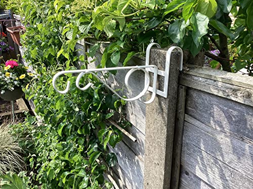 Concrete Fence Post Bracket Cream - Fits 4 wide Posts (Please measure your fence post before ordering)