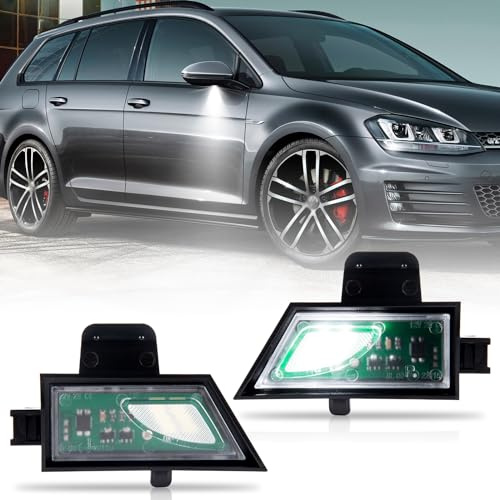 OZ-LAMPE LED Sous lumière Flaque Miroir Latéral pour Golf 7 Golf MK6 GTI MK7 GTI R20,Éclairage d'ambiance LED pour rétroviseur