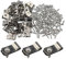100 Pieces Serre Fil en Acier Inoxydable Avec Vis Jeu de Serre Câbles Métalliques pour Fixer des Treillis Métalliques et des Câbles sur des Poteaux et des Murs en Bois