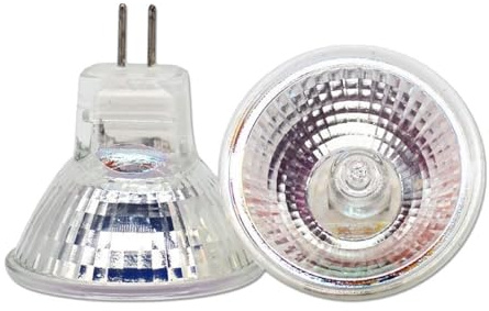 5 piezas de copa de foco halógeno MR11 de 12 V/50 W, bombilla de foco halógeno regulable debajo de la lámpara reflectora, adecuada para paisajes, iluminación de acento del hogar 2 piezas 12 V-50 W