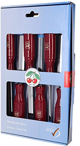 KIRSCHEN Werkzeuge 1113000 | 6-teiliger Stechbeitelsatz mit Plastikheft im SB-Karton bestehend aus 6+10+12+16+20+26mm