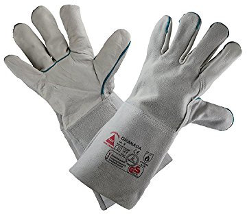 Hase Safety Gloves Unisex Granada Schwei erhandschuhe, Grau, Größe 8 (1er Pack) EU