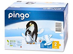 PINGO - Couches Écologiques - T2 - Pour Bébés de 3 à 6 Kg - Respectueuses de l'Environnement - 84 Couches