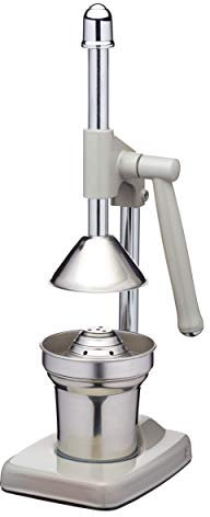 KitchenCraft Living Nostalgia Heavy Duty Lever-Arm Manual Orange Juicer - French Grey