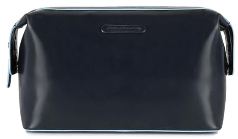 Piquadro Move 2 Beauty Case da Viaggio, Pelle, Blu, 24 cm