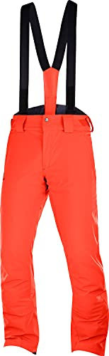 Salomon Herren Ski-Hose, STORMSEASON PANT M, Synthetik, rot (Cherry Tomato), Größe: L/R, LC1239500