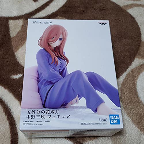 BANPRESTO THE QUINTESSENTIAL QUINTUPLETS NAKANO MIKU Pajamas PVC Figure 10cm