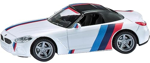 siku 2347, BMW Z4 M40i, 1:50, metall,plast, vit, leksaksbil för barn, Avtagbara däck, Klistermärken med M-design ingår