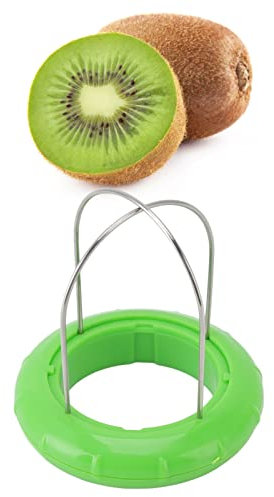 Herramienta para Cortar Kiwi, Pelador de Fruta de Kiwi 2 en 1 Portátil Pelador de Fruta de Kiwi, Pelador de Fruta de Kiwi de Acero Inoxidable con Mango de Fácil Agarre