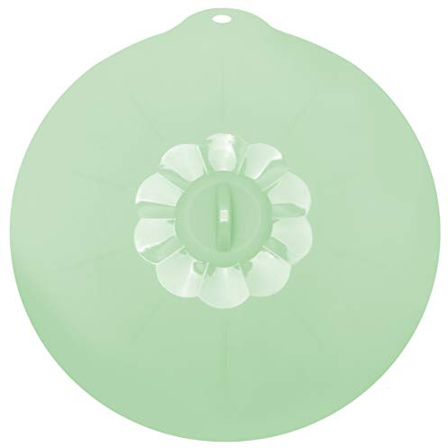 UPKOCH Extra Large Food Grade Silicone Sealing Lid Green Round Pan Lid Suction Seal Cover for Food Storage and Kitchen Use