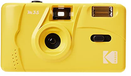 Kodak Appareil Photo M35 35 mm, réutilisable, sans Mise au Point, Facile à Utiliser, Flash intégré et Compatible avec Les Films négatifs de 35 mm ou Noir et Blanc (Film et Batterie Non Inclus) (maïs)