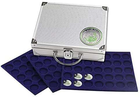 SAFE 304 Alu-Münzkoffer für 5 Euro Insektenreich | für 180 Münzen mit Kapseln | 250 x 215 x 70 mm