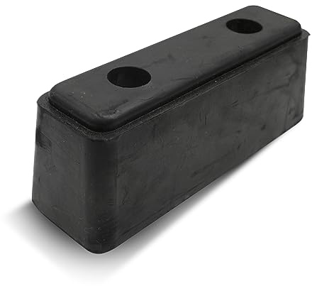 DOJA Barcelona | Tacos de Goma Camiones | Pack 1 | Topes de Goma para Camiones | 199x80x79mm | Caucho | Accesorios Camion | para Remolque, Accesorios Caravana, Tope Rueda Garaje, Estacionamiento