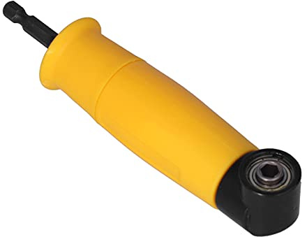 Destornillador de Extensión de la Manija 1/4in Bit Hex Adaptador de Ángulo De 90° Apego Taladro Eléctrico Conveniente
