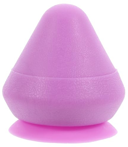 Vaguelly Saugnapf Massageball aus Tpe für Lenden und Taillenbereich Lila zur Tiefen Muskelmassage an Boden oder Wand