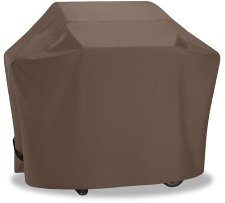 Copertura per barbecue da esterno, in tessuto Oxford, impermeabile, antipolvere, per terrazza, giardino, barbecue, accessori, marrone, 80 x 66 x 100 cm