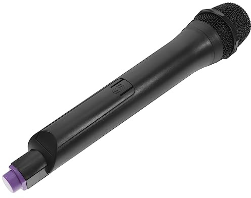 Milisten Microphone Jouet sans Fil en Plastique Accessoire de Cosplay Taille Compacte Conception Réaliste pour Garçon et Filles et Adultes Spectacles et Fêtes 1 Pièce