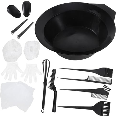 IWOWHERO Hair Dye Kit Hair Dyeing Tools Mixing Bowls Combs Applicator Brushes for DIY at Home
