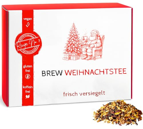 Exotischer Weihnachtstee 180g, lose - besonderer Früchtetee | Teemischung aus Apfel, Hibiskusblüten, Zimt & Orange | perfekter Wintertee für gemütliche Tage | Ideal als Nikolaus- oder Halswärmertee