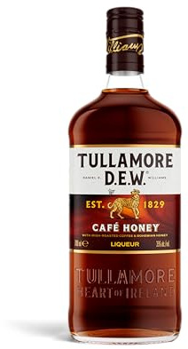 TULLAMORE DEW Café Honey – milder Irish Whiskey trifft auf gerösteten Kaffee und Honig – rund & aromatisch – pur, auf Eis oder im Lieblingsdrink ein Genuss, Likör - 35% vol. - 70cl