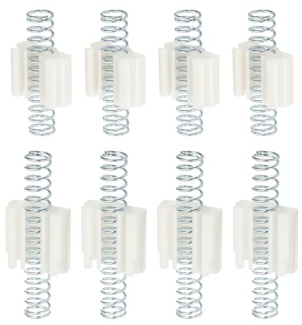 QUARKZMAN 4 Pack Quincaillerie Pour Portes Pliantes, Kit De Réparation Pour Portes Coulissantes De Placard Inclut Ressort À Clip Pour Portes Coulissantes Pliantes