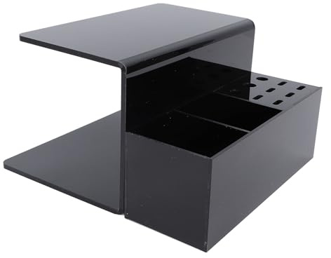 Sxhlseller Support d'étagère d'oreiller 'Extension de Cils en Acrylique avec Organisateur de Rangement, Support Noir en Forme de U pour Salons de Cils et écoles de Formation pour Contenir des
