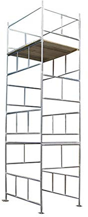 Toptower Classic Scaffolding Tower 6.3m (Working Height) 6 x 4 Base Size DIY Galvanised Scaffold Tower
