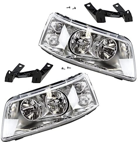 BESTPRICE 2x phares avant Phare principal gauche + droite Compatible avec VW MULTIVAN T5, TRANSPORTER T5
