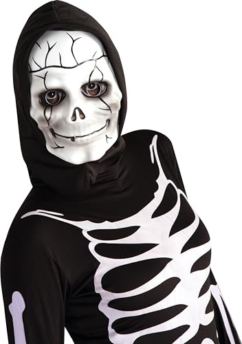 RUBIE'S Rubies Costume Co - Déguisement Officiel Masque avec Cagoule Squelette - Taille Unique- S5090 Multicolore
