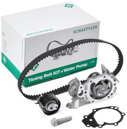 INA 530 0195 30 Wasserpumpe + Zahnriemensatz 29 mm mit Dichtung Kompatibel mit RENAULT Clio 3 Schrägheck BR0/1, CR0/1 Twingo 2 CN0 Clio 2 BB0/1/2, CB0/1/2 Twingo 1 C06 Clio 4 Schrägheck BH
