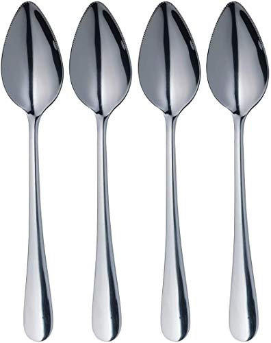 MasterClass Stainless Steel Grapefruit Spoon Set of 4, 16.5 cm, Silver