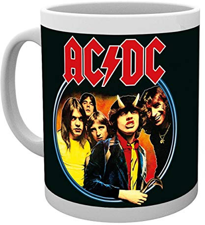 AC/DC Tasse Band / Kaffeetasse aus Keramik (8x 9,5 cm)