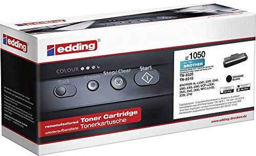 edding Toner EDD-1050 - Schwarz - Reichweite 2600 Seiten - Ersetzt Brother TN-2320 / TN-2310