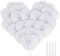 Sweelov 36 STK. Fächer Hochzeit Papierfächer Herzförmiges Weiß Papierfächer Faltbar Taschenfächer für Hochzeit Bevorzugung Party Beutel Füller