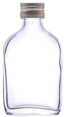 Wares of Knutsford 70 X Flacons en Verre Mini/Miniature (50ml) avec couvercles à Visser en Or