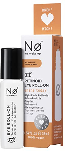 Nø Cosmetics Shine Today Retinoid Eye Roll On, 10 ml, reduce las arrugas mímicas, bolsas de los ojos y ojeras – Refrescante para ojos cansados – con retinoide especialmente compatible