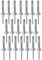 AERZETIX - C48175 - Juego de 20 remaches ciegos Ø5x30mm con cabeza ancha 14mm - DIN 7337 C - remache pop con ruptura de vástago - en aluminio/acero