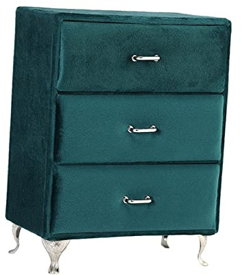 MagiDeal Miniatur Puppen Zubehör, Schmuckschatulle, Organizer, Möbel, Ornamente, Aufbewahrungsbox, Schlafzimmer, Dekoration, Schmuck, Aufbewahrungsbox für Hals, DREI Bodenschränke