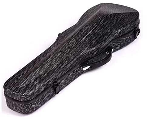 Professionelle Violine 4/4 Schultertasche Geigenkoffer Kohlefaser Anti-Fall-Hartschalen-Geigentasche Volle Größe Violinkoffer (Color : 03_3/4)