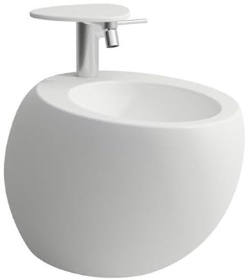 LAUFEN Alessi one Wand-Bidet, 1 Hahnloch, 390x585mm, verdeckter Überlauf, H8309717573041, Farbe: Weiß Matt