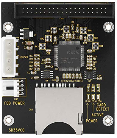 Adattatore da SD a IDE, Scheda di Memoria SD a 3,5 Pollici 40 Pin Maschio IDE Adattatore per Disco Rigido Convertitore Digitale