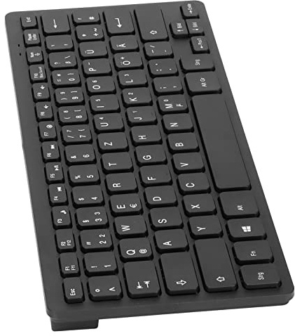 Tbest OarC KeyboarC Niedlichere Tastatur, 78-Tasten-PC-Tastatur, Russische Deutsche Tastatur, Niedliche Tastaturen, Omiesign Dule, Kabelgebundene 78-Tasten-Handtastatur für PC-Runde