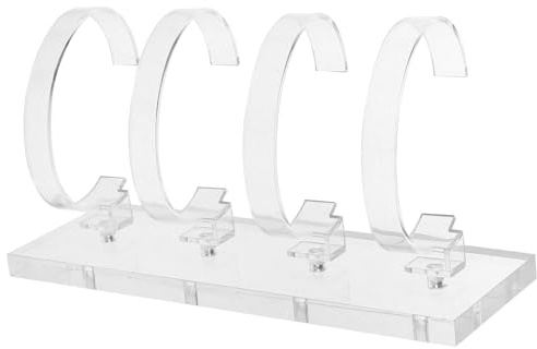 Cabilock Uhrenständer Transparenter Acryl Uhrenhalter Schmuck Armbandständer Uhrenregal Halter Vitrine Für Armbanduhren Display Heimdekoration Einzelhandel