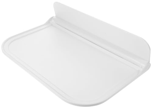 BRIGHTFUFU Étagère pliante murale en plastique pliable pour cuisine, salle de bain, bureau, planche de rangement simple, sans perçage 30 x 20 x 0,79 pouces