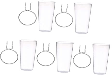 CANIGHT 5ensembles Organisateur De Panneaux Perforés De Et Tasses Ronds Pour Rangement Outils Et Accessoires Kit Pratique Et Flexible Pour Organisation à Domicile Tasses Transparentes De