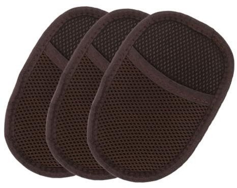 GLEAVI 3Pcs Faux Lambswool Shoes Polishing Gloves Soft Cleaning Cloth for Boots Leather Goods Portable Shine Care for Car and Furniture