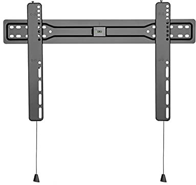 UUYRSZS Support TV d'angle Moderne Support Mural TV à Profil Bas Support TV Mural Fixe Universel Support TV Extensible avec Cordon de Traction magnétique, Peut Supporter jusqu'à 110 LB Bras Double d